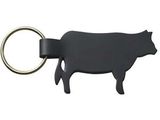 Custom 2-Sided Top Grain Leather Cow Keychain