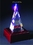 Custom Pyramid Tower optical crystal award trophy., 6" L x 2.625" Diameter, Price/piece