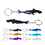 Custom Shark Bottle Opener Key Chain, 3" L x 0.8" W x 0.2" H, Price/piece