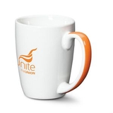 Custom Cheshire Mug - 11oz White/Orange