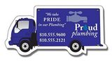 Custom Stock 25 Mil. Delivery Truck Magnet (4 1/2