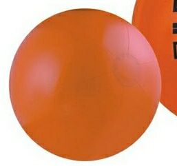 Custom 6" Inflatable Solid Orange Beach Ball