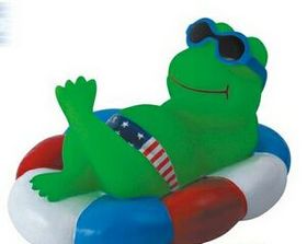 Custom Rubber Pool Pal Frog Toy