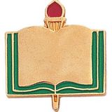 Enamel Academic Award Pin (Blank Book), 13/16
