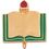 Enamel Academic Award Pin (Blank Book), 13/16" W, Price/piece