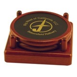 Custom Round Wood 2-Coaster Set
