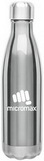 Custom 17 Oz Platinum H2Go Force Copper Vacuum Insulated Thermal Bottle, 10.375