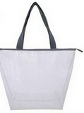 Custom Fashion Mesh Tote Bag W/ Clear Pvc Lining (19