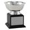 Custom Stainless Steel Revere Bowl Trophy w/ Black Wood Base (6"x7 1/4"), Price/piece