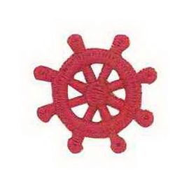 Custom International Collection Embroidered Applique - Boat Wheel