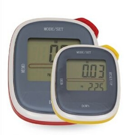 Custom Pedometer/Step Counter - Side Button, 2" W X 1.25" H X 0.25" D