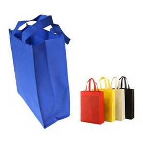 Custom Non-woven Reusable?Shopping Tote Bag, 11 13/16" L x 14 15/16" H x 4" W