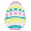 Blank Easter Egg Pin, 3/4" W x 1" H, Price/piece