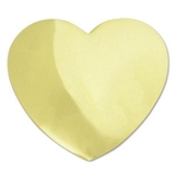 Blank Gold Heart Lapel Pin, 3/4