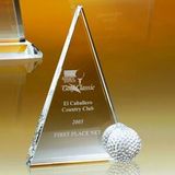 Custom Awards-optical crystal award/trophy 7 inch high, 5 3/4