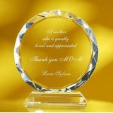 Custom Awards-optical crystal award/trophy 6-3/8 inch high, 6