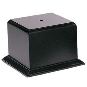 Blank Black Bowl Or Cup Platform Base (3 1/2"X3 1/2"X3 5/8")