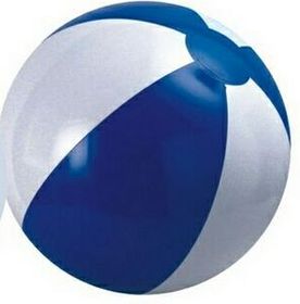 Custom 16" Inflatable Alternating Blue & White Beach Ball