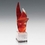 Custom Amber Blaze Art Glass Award (10" High), Price/piece