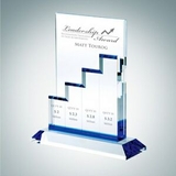 Custom Zenith Tabular Optical Crystal Award Plaque, 9