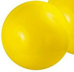 Custom 20" Inflatable Solid Yellow Beach Ball