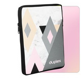 Custom iPad Sleeve Neoprene 4CP Duplex, 8.5" W x 11" H x 1" D