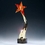 Custom Signature Series Blazing Star Award w/ Art Glass & Stonecast Base, 22" H x 5" Diameter, Price/piece