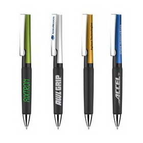 Custom Colorful Series Plastic Ballpoint Pen, 5.43" L x 0.51" W