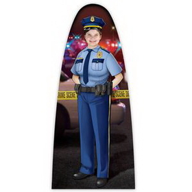 Custom Adult Size Female Trooper Officer Photo Prop, 74" H x 33.5" W x 4mm Thick