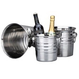 Custom Polishing Stainless Steel Beer Wine Ice Bucket, 8 1/2