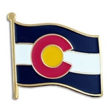Blank Colorado State Flag Pin