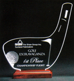 Custom 386-AP0GOLFMRBZ  - Golfer's Dream Award-Clear Acrylic
