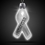 Custom 24" White Ribbon Bottle Light-Up Pendant Necklace, Price/piece