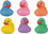Custom Rubber Spring Time Duck, 2 3/4" L x 2 1/4" W x 2 3/4" H, Price/piece