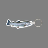 Custom Key Ring & Full Color Punch Tag - Trout Fish