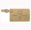 Custom Leatherette Luggage Tag - Light Brown, 4.25" W x 2.75" H, Price/piece