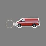 Custom Key Ring & Full Color Punch Tag - Red Commercial Van