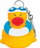 Custom Rubber Pool Pal Duck Key Chain