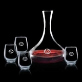 Custom Yorkville Carafe & 4 Stanford Wine