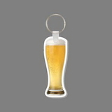 Key Ring & Full Color Punch Tag - Pale Beer In Pilsner Glass