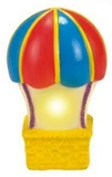Custom Rubber Twinkling Light Hot Air Balloon, 2 7/8