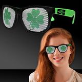 Custom Shamrock Neon Green Billboard Sunglasses