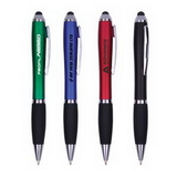 Custom Stylus Ballpoint Pen, The Dorsal Stylus & Colored Barrel Pen, 5.375