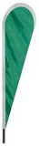 Custom Emerald Green Nylon Tear Drop Attention Flag, 10' H x 30