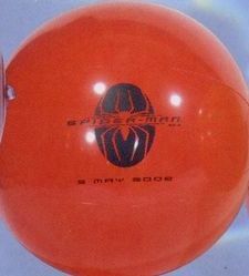 Custom Inflatable Solid Color Beachball / 24" - Red