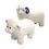 Custom STRESS SHEEP(Ram and Ewe), 3.94" W x 2.24" L x 3.23" H, Price/piece