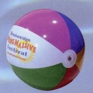 Custom Inflatable Multi Color Beachballs / 9"