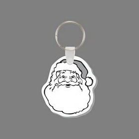 Custom Key Ring & Punch Tag - Santa Face