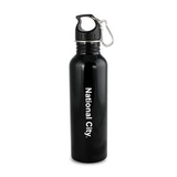 Custom The Wide Mouth Flair w/Carabiner - 25oz Black, 2.875