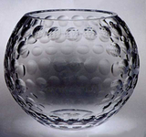 Custom 334-C608DU7  - Raleigh Golf Rose Bowl-Lead Crystal